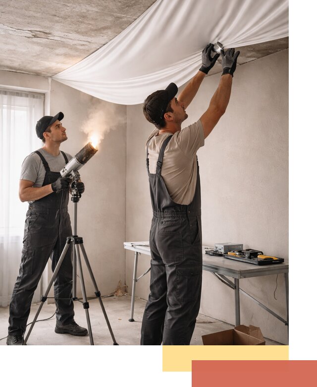 Установка натяжного потолка под ключ в Нерюнгри