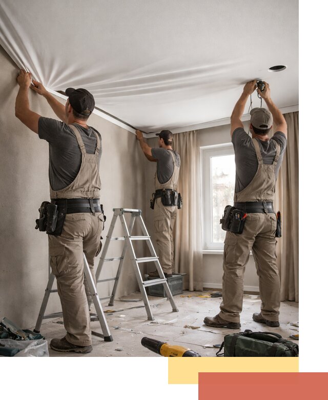 Монтаж матового натяжного потолка в Нерюнгри качественно и быстро