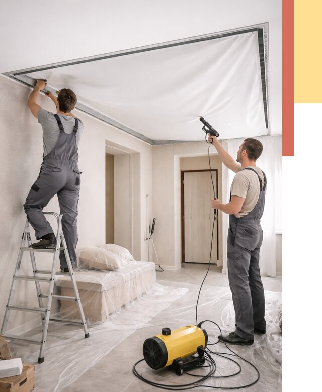 Монтаж натяжного потолка в прихожей в Нерюнгри от 2878 руб. под ключ | ОТДЕЛОЧНИК-Нрю