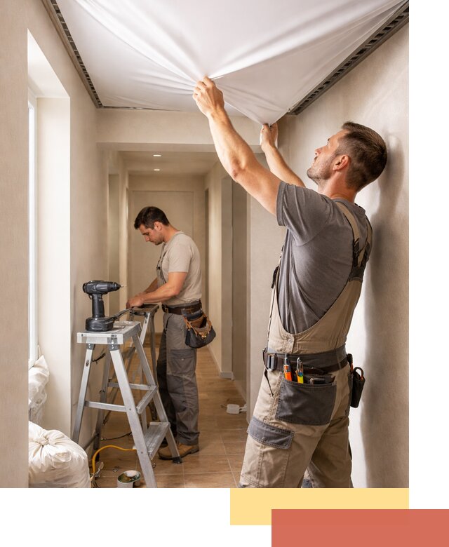 Монтаж натяжного потолка в прихожей в Нерюнгри