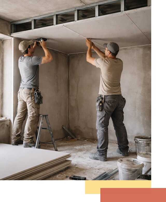 Короб из гипсокартона на потолке под ключ в Нерюнгри