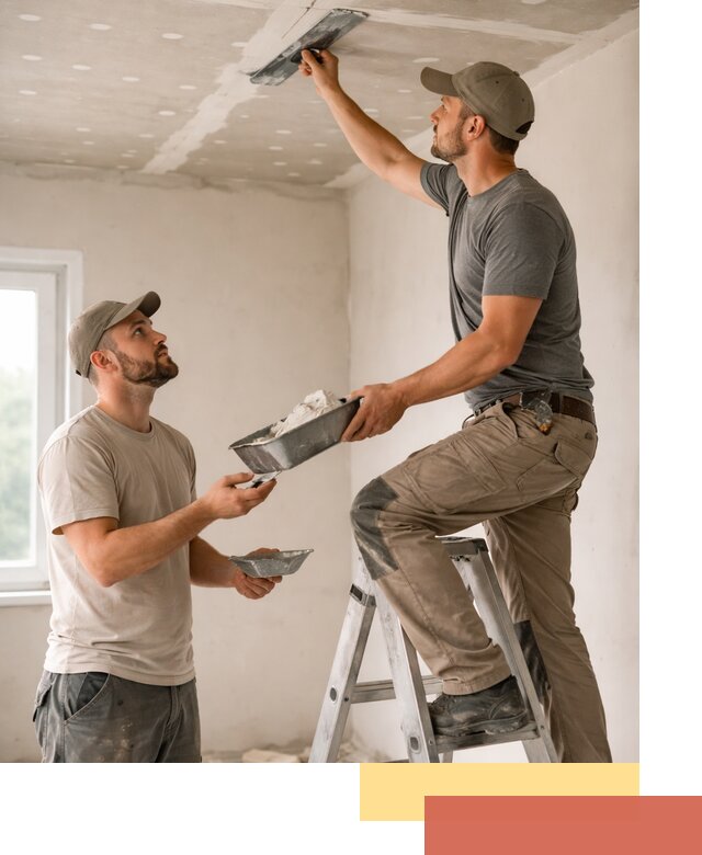 Шпаклевка потолка из гипсокартона в Нерюнгри качественно и быстро