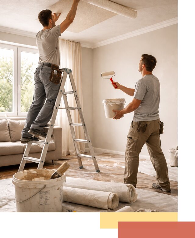 Поклейка обоев на потолок в Нерюнгри — качественно и быстро