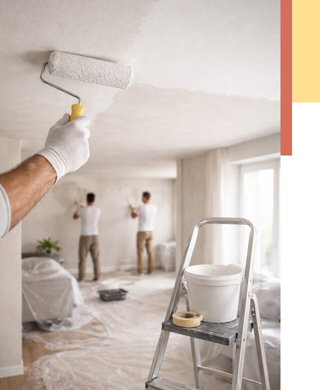 Покраска потолка акриловой краской в Нерюнгри от 2715 руб. | ОТДЕЛОЧНИК-Нрю