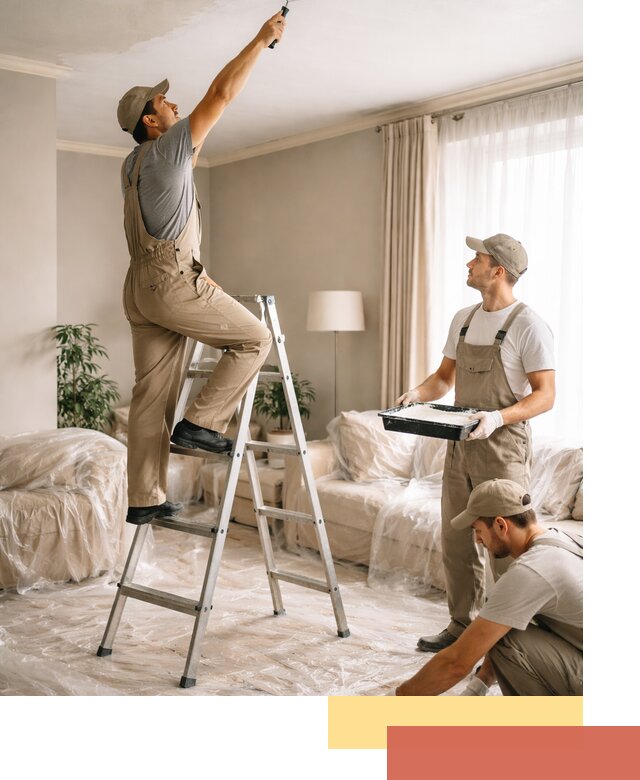 Покраска потолков акриловой краской в Нерюнгри качественно и быстро