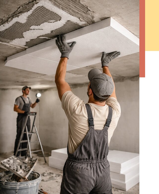 Утепление потолка пенопластом в Нерюнгри от 4887 руб/м2 — недорого и быстро | ОТДЕЛОЧНИК-Нрю