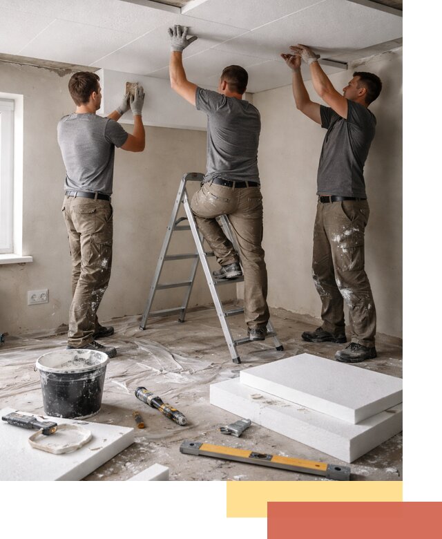 Утепление потолка пенопластом в Нерюнгри быстро и качественно