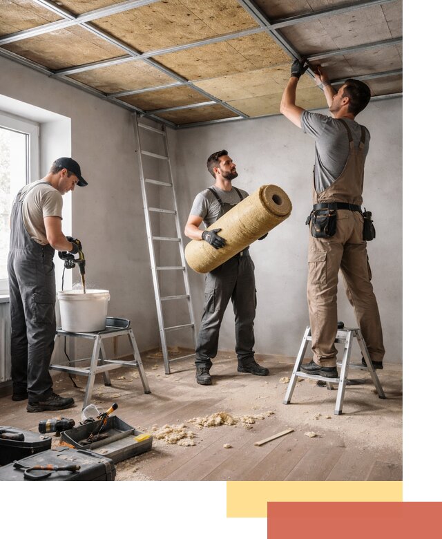 Шумоизоляция потолка в Нерюнгри: профессиональный монтаж и отделка